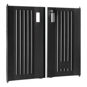 EXECUTIVE LOCKING DOOR KIT FOR TRADITIONAL HOUSEKEEPING CARTS, BLACK