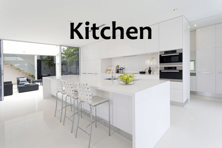 Luxury Kitchen White Stainless Steel