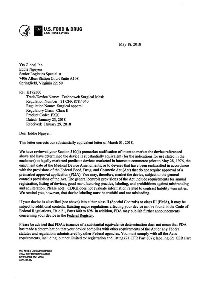 FDA letter